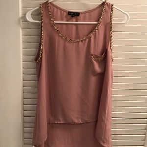 Timing small pink tank top